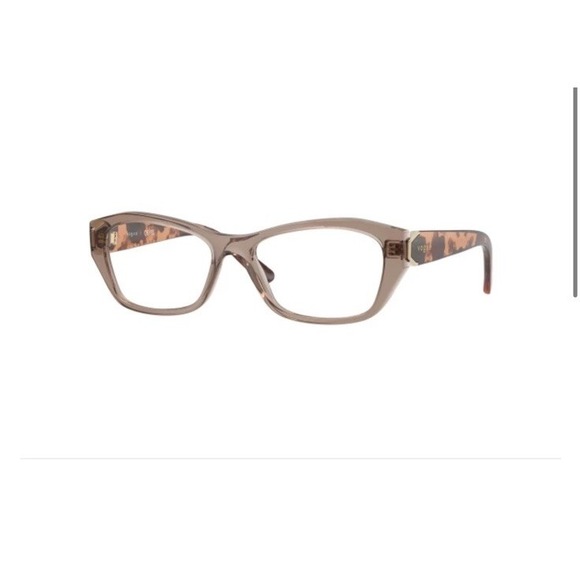 Vogue VO5676 Transparent Brown Women\'s Reading Glasses Demo Lens NIB